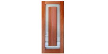 GD-S03
Contemporary glass timber entrance door with a rectangular floating panel.