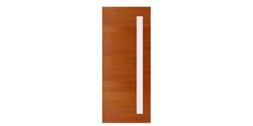 GD-1V
Solid Contemporary Exterior Vertical 1 Lite Glass Panel Timber Door