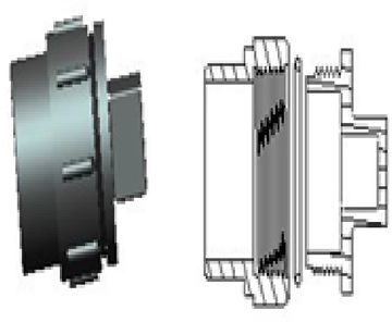 Mechanical coupling component and its diagram.