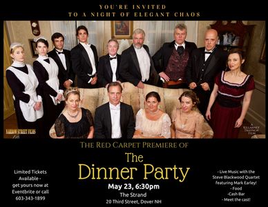 Cast members dressed elegantly for Dinner Party premiere.
