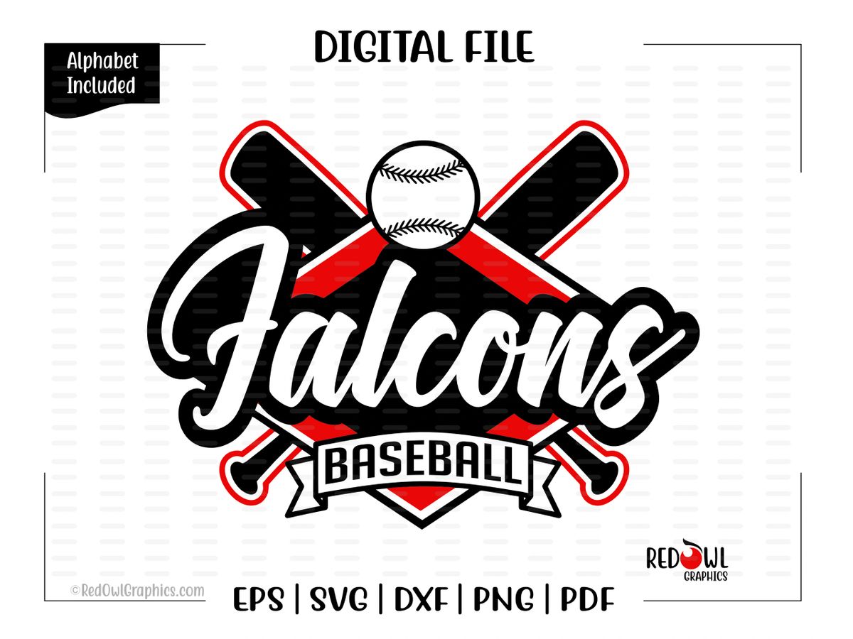 Falcons Baseball svg, Falcon Baseball, svg, dxf, eps, png, pdf