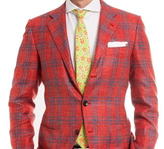 Men's custom sport coat
men's rose windowpane sport coat