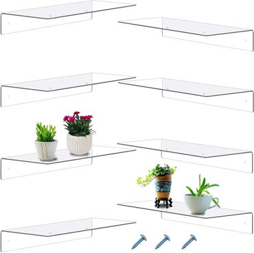 Clear Acrylic Shelves (8 Count)