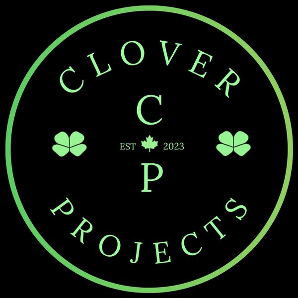 Green Clover Projects logo with leaves and maple symbol.