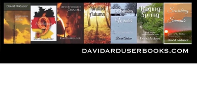 David Arduser's complete novel line thumbnails and website address