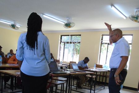 A picture of the classroom training provided by Sundy Merchants.