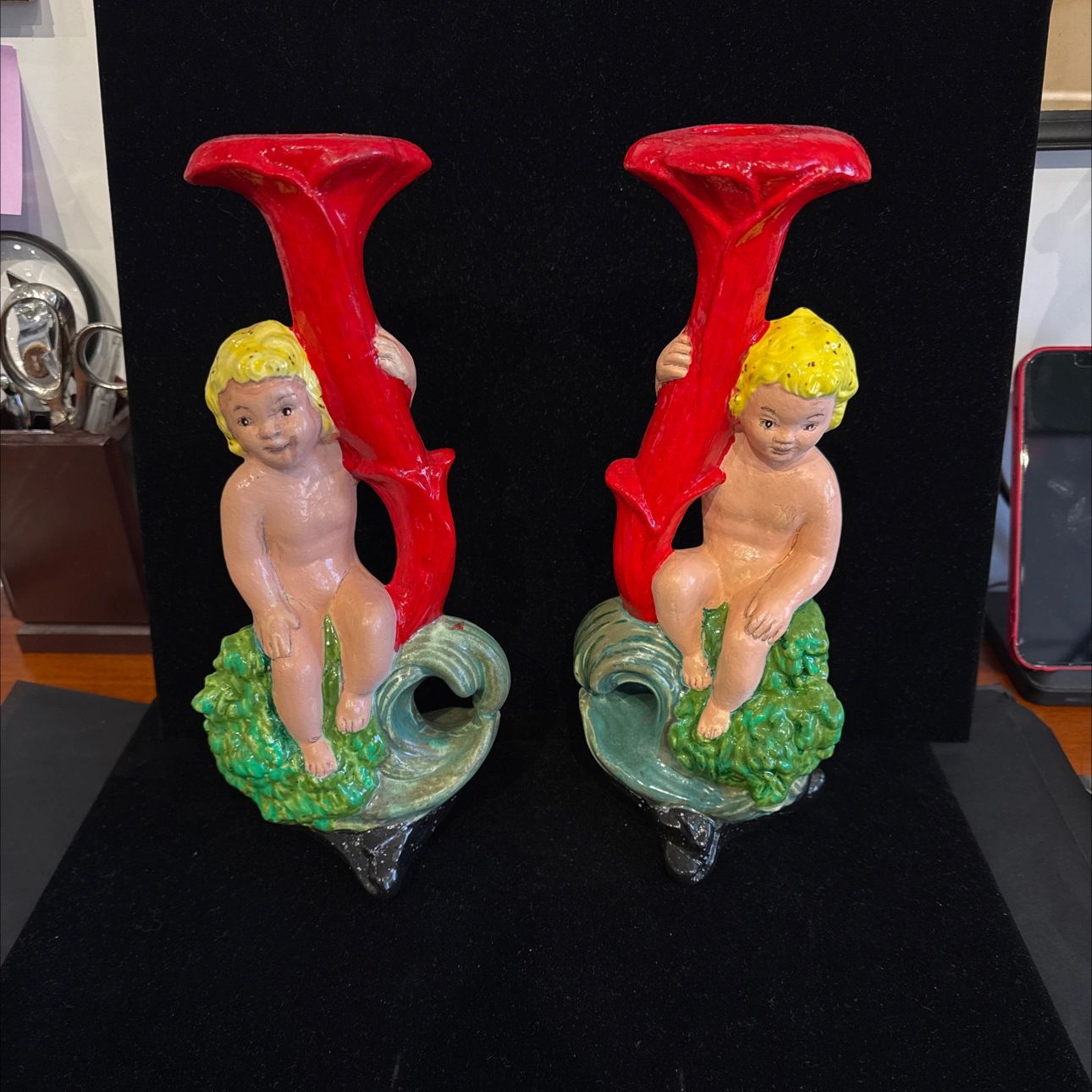 Cherub Candle Holders
