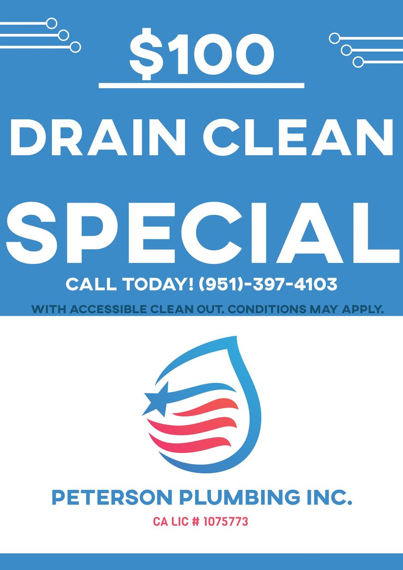 Specials Peterson Plumbing Inc.