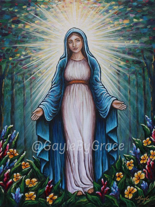 "Mother of Christ in the Garden of Grace" prints available in various sizes
