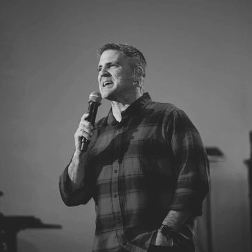 Pastor Larry Bettencourt of Champion Life Church in black and white