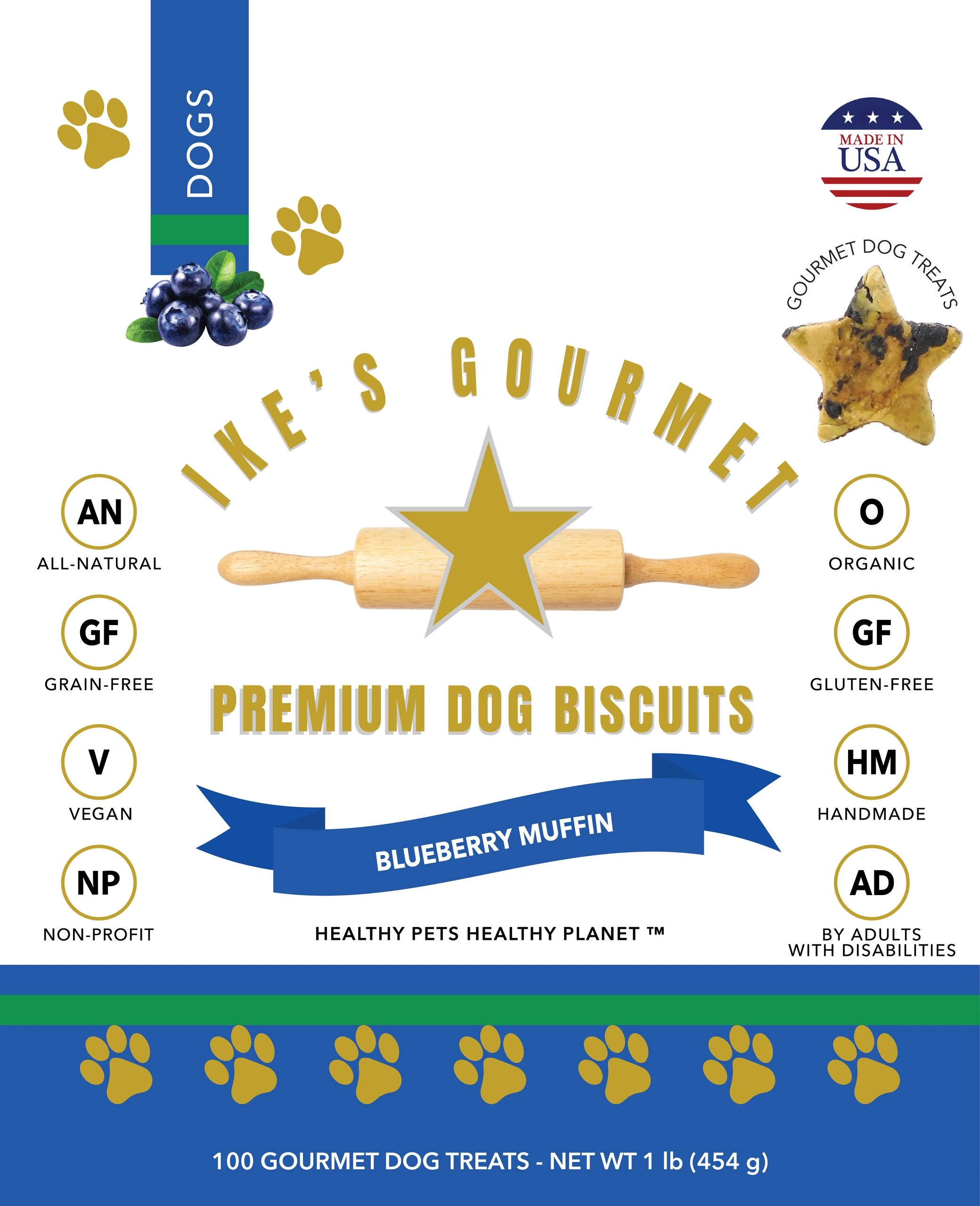 Ike's Gourmet Blueberry Muffin Gourmet Dog Treats on Sale