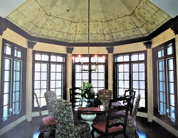 ceiling mural, decorative wall finish