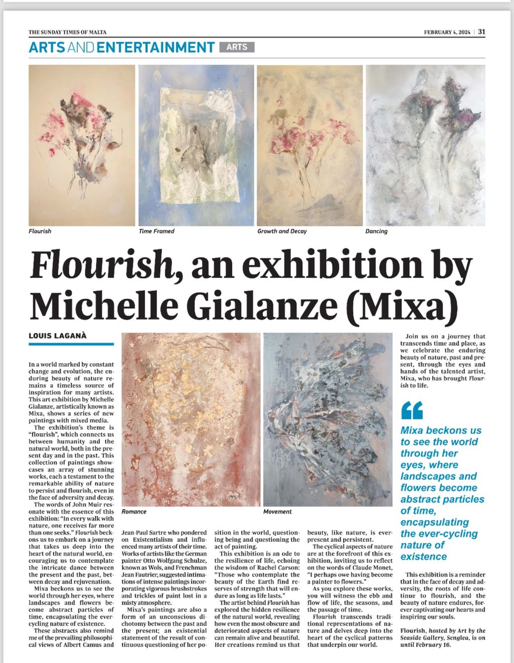 one of the articles on mixa in the newspaper