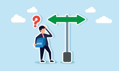 Man confused about voting direction.