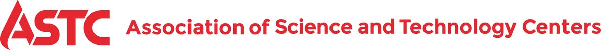 Logo of the Association of Science and Technology Centers (ASTC) in red.
