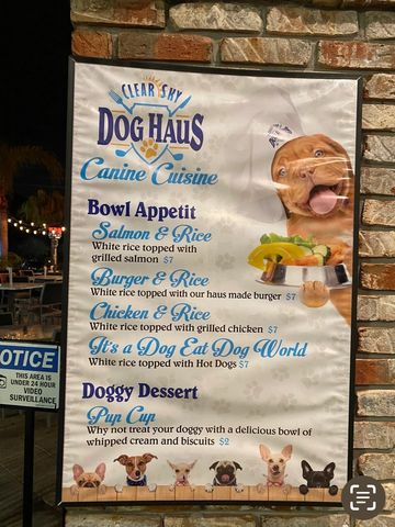 Pet friendly restaurants