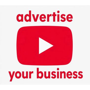 YouTube-themed ad encouraging business promotion.