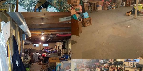 before & after picture of deep cleaning home in Cleveland, Ohio.