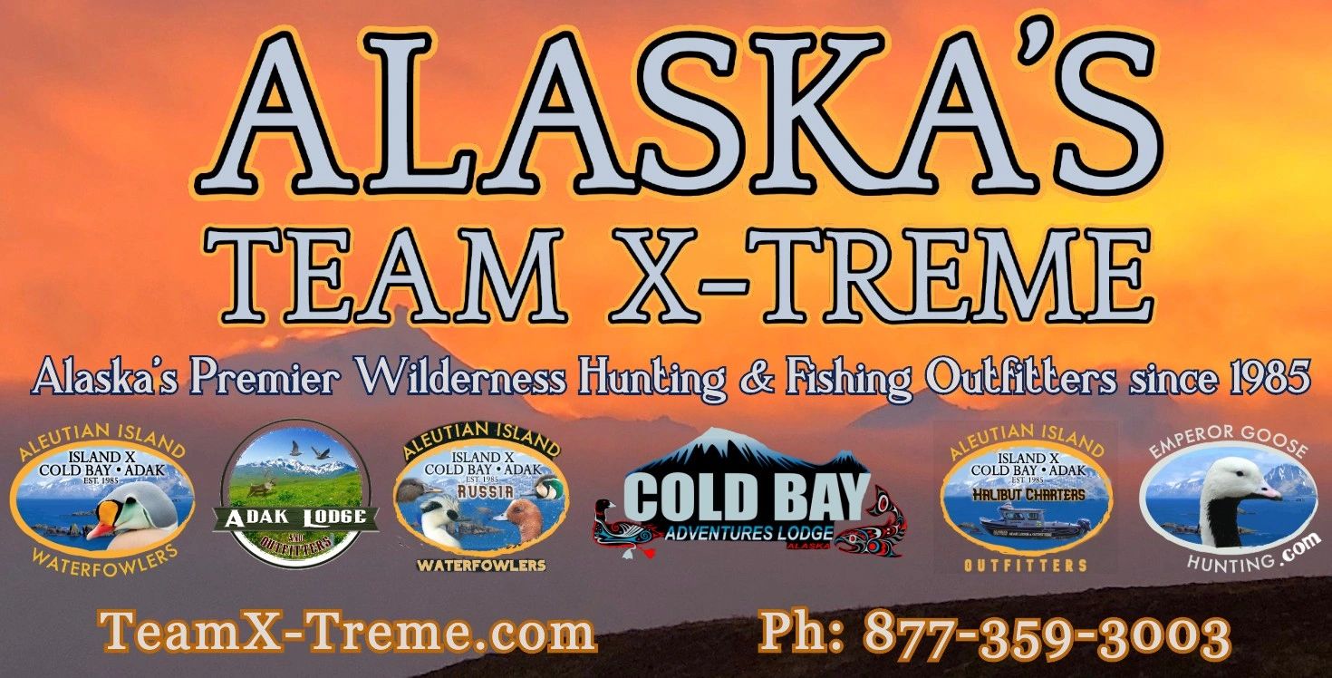 Alaska's Team Xtreme Alaska top outfitters on Adak Island, Coldbay, Russia and Island X 