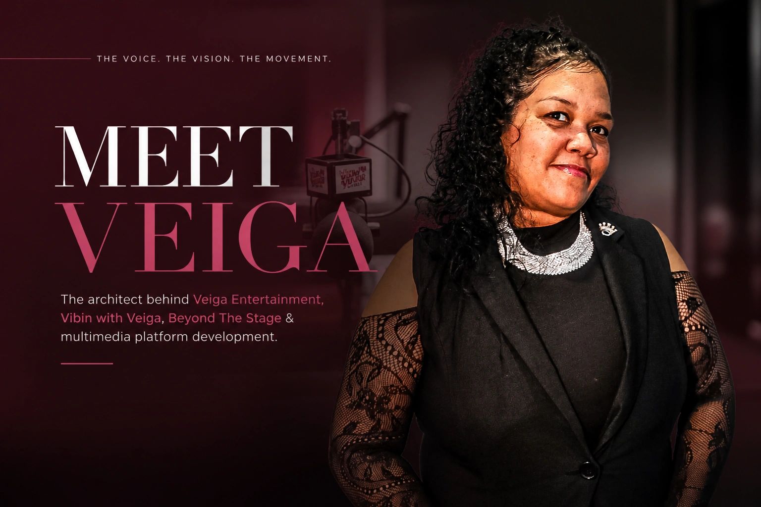 Meet Veiga, the creative force behind Veiga Entertainment and multimedia platforms.