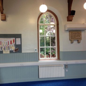 Worcester Village hall heat pump