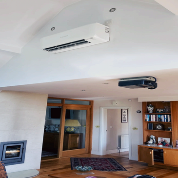 Mitsubishi air conditioning heat pump system