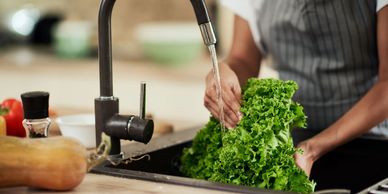 WATER TAP CLEANING FOOD