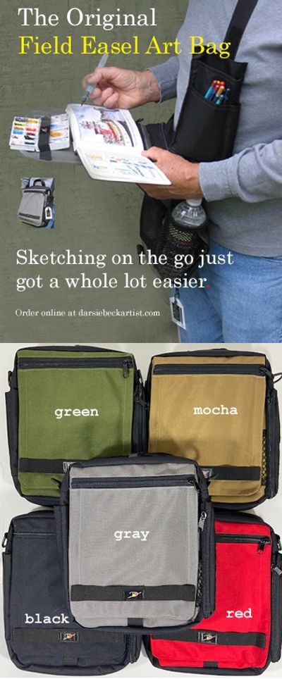 Field Easel Art Bag for sketchers 