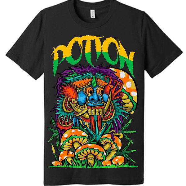 SilverStreetz POTION apparel t shirt DTG print.