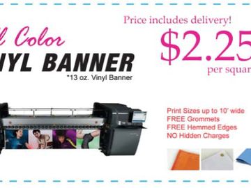 PrintOnTees by SCOPEINC custom vinyl banners.