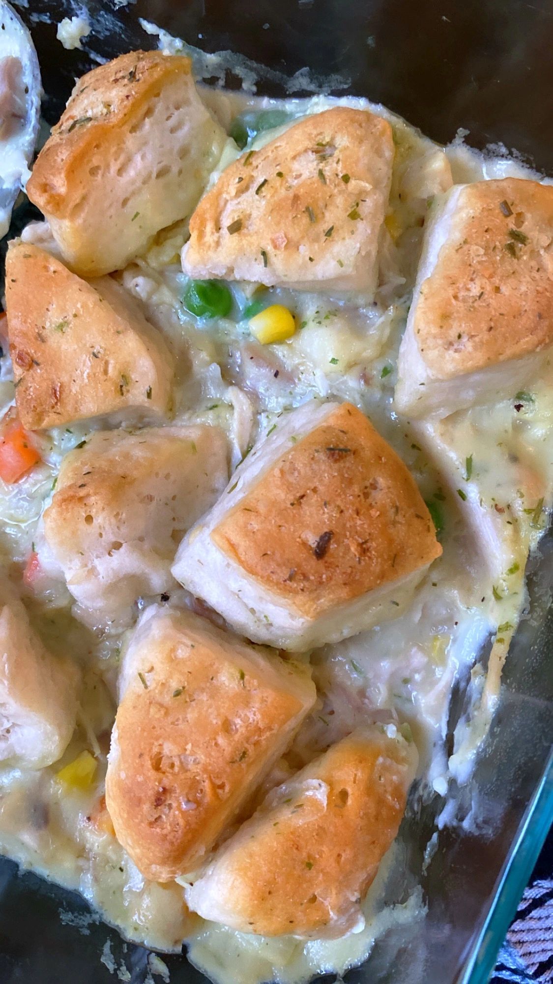 Chicken Pot Pie Bubble Up
