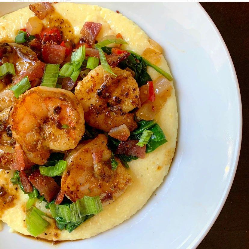 Cajun Shrimp and Cheesy Grits
