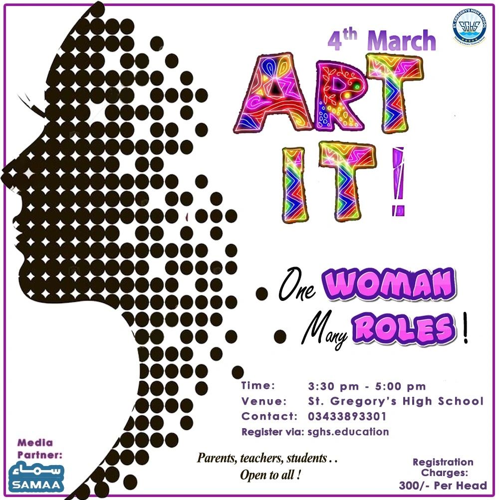 On March 4th, an art competition with the theme "One Woman, Many Roles" will be hosted by St. Gregor