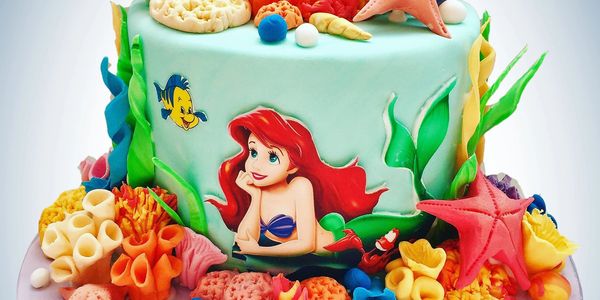 The Little Mermaid celebration cake in Wrexham