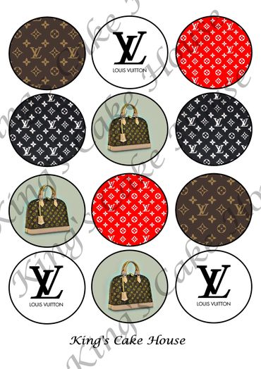 LV cupcake topper set posted
Louis Vuitton cupcake toppers
