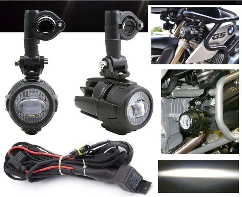 Motorcycle Auxiliary LED Lights with wiring