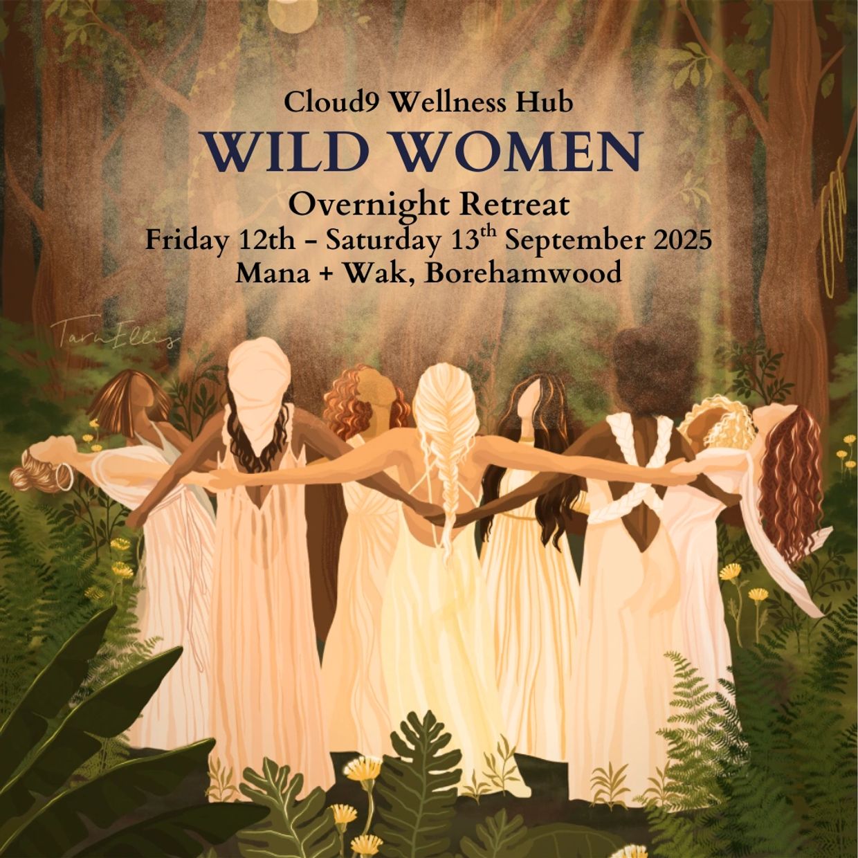 wild women retreat weekend borehamwood herts hertfordshire north london mana & wak cloud9
