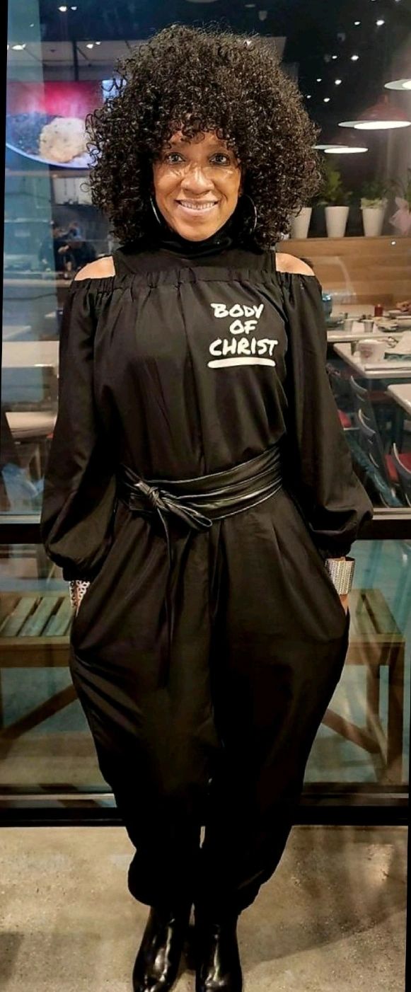 BODY OF CHRIST JUMPSUIT. 
All sizes.
$55 - free shipping
Email us to purchase info@BOCLNETWORK.com 