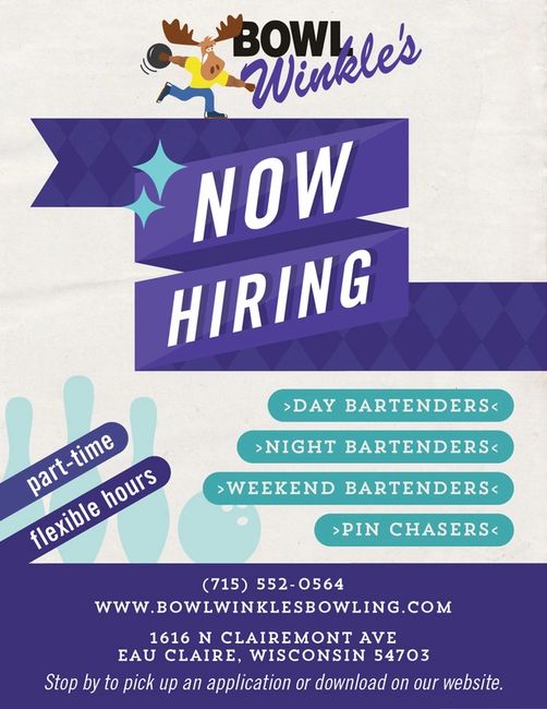 bowl winkle s jobs employment jobs in eau claire jobs bowl