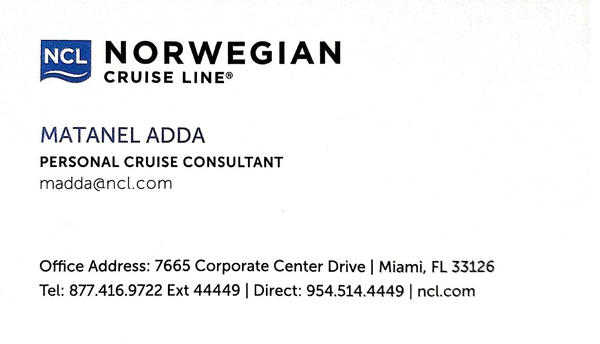 Matanel Adda, Personal Cruise Consultant