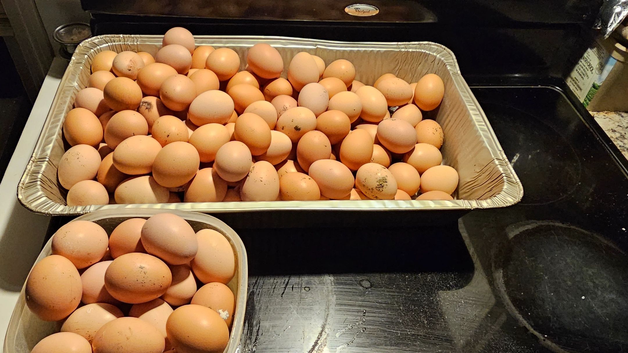 Farm fresh eggs soy free, non GMO come taste the difference
