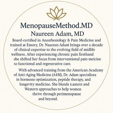 A4M very educated physician that combines hormones, peptides, botox, prp to make women feel better
