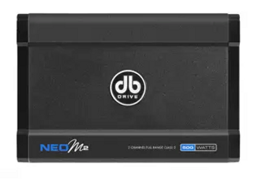 DB Drive (NEO-M2) Mini Marine Amplifier (2 x 125W Rated - Class D 2-Channel)

