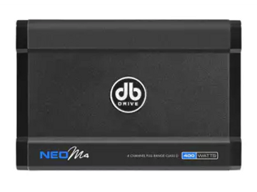 DB Drive (NEO-M4) Mini Marine Amplifier (4 x 50W Rated - Class D 4-Channel)

