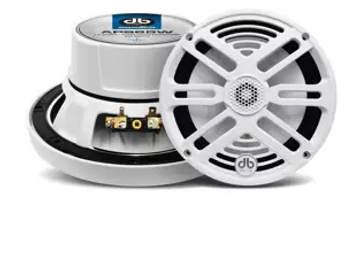 DB Drive Marine Speakers (8" - 125W Nominal - White - Pair)