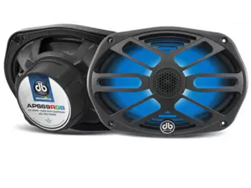 DB Drive APS69RGB Marine RGB Speakers (6" x 9" - 155W Nominal - Black - Pair)
