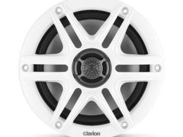 Clarion - 6.5inch Marine Coaxial Speakers w/Black & White Sport Grilles