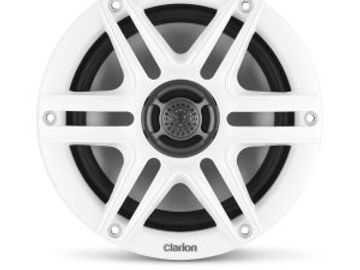 Clarion - 6.5inch Marine Coaxial Speakers w/Black & White Sport Grilles