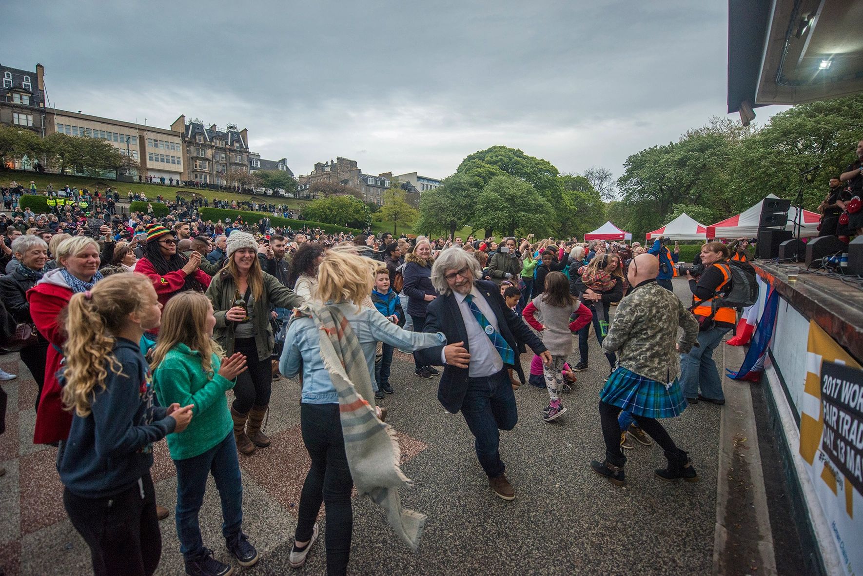Tartan Parade In Scotland, 2025 Hand Up Events