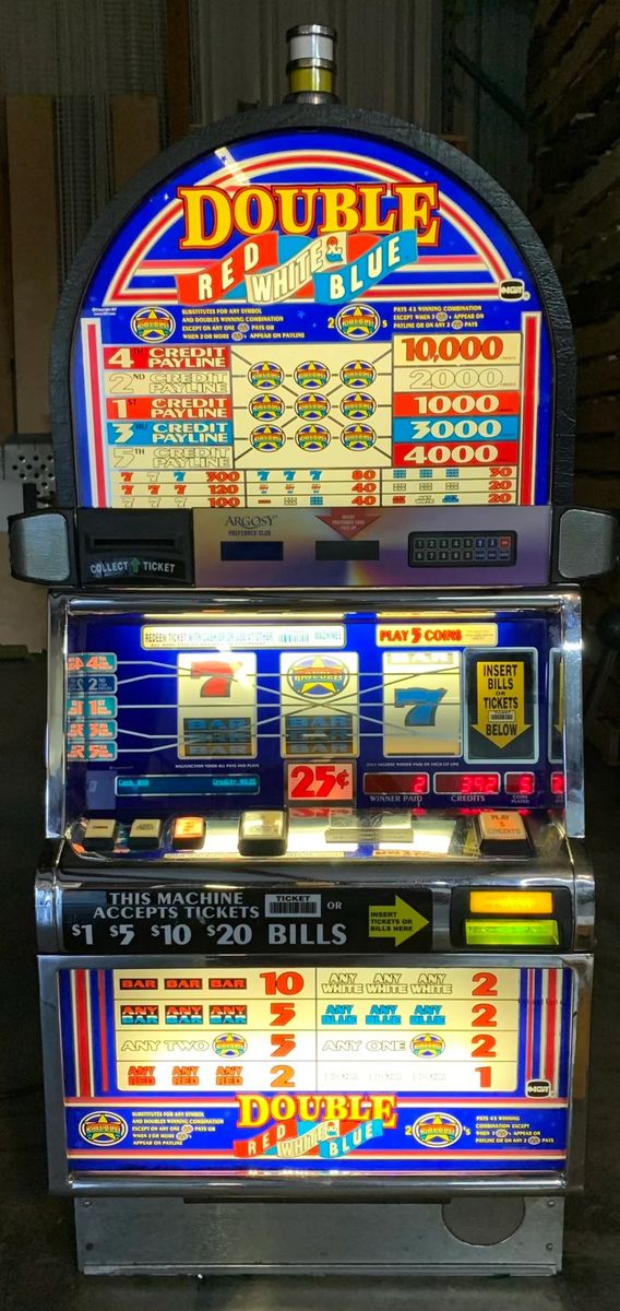 IGT S2000 Double Red White Blue Slot Machine